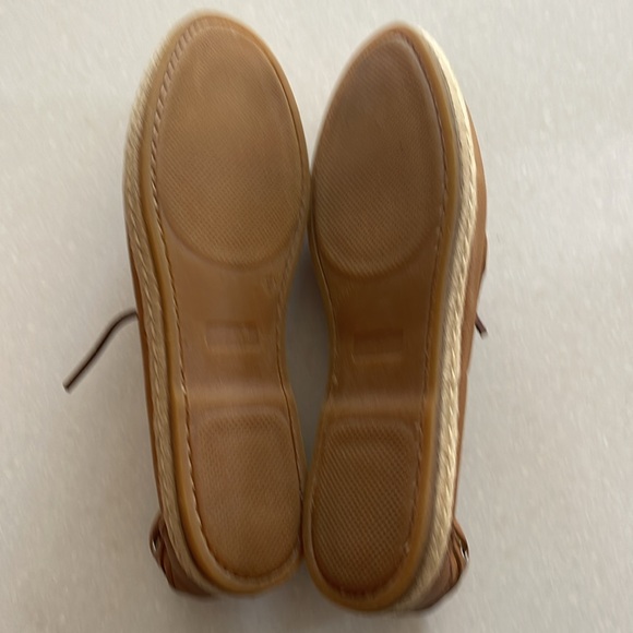 NWOT Bloomingdale’s brand Men’s tan supple leather espadrille boat shoe size 11. - Picture 7 of 10